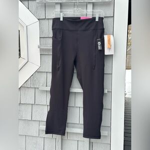 Gottex Black Women's Leggings- New w/ Tags- Large- Slimming- Workout or Comfort